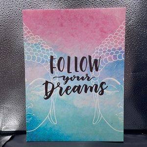 “Follow Your Dreams” Hanging Canvas Wall Art